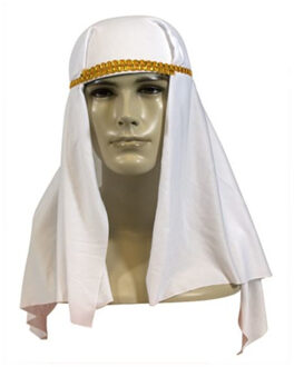 Witte Arabieren carnaval/verkleed hoofddoek