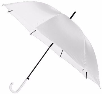 Witte automatische paraplu 107 cm - Paraplu's