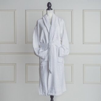 Witte Badjas Gemaakt Van 100% Katoen XXL
