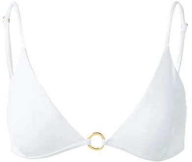 Witte Bikini Top met Gouden Ringen Melissa Odabash , White , Dames - 2XL