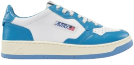 Witte & Blauwe Leren Sneakers Autry , Multicolor , Dames - 36 Eu,40 Eu,38 Eu,37 Eu,39 EU