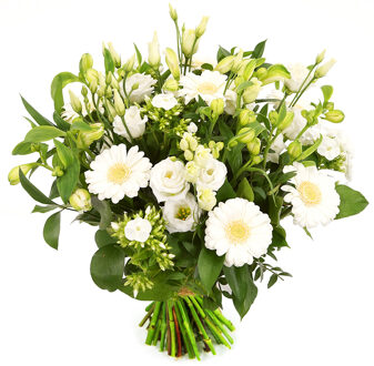 Witte bloemen boeket