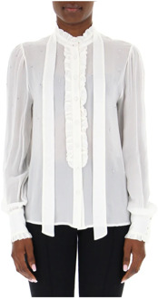 Witte Blouse voor Dames Aniye By , White , Dames - M,S