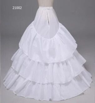 Witte Bruiloft Accessoires Baljurk Lagen Tulle Petticoat Crinoline Cancan Rok Taille Verstelbare 21002
