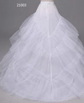 Witte Bruiloft Accessoires Baljurk Lagen Tulle Petticoat Crinoline Cancan Rok Taille Verstelbare 21003