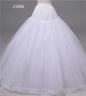 Witte Bruiloft Accessoires Baljurk Lagen Tulle Petticoat Crinoline Cancan Rok Taille Verstelbare 21006