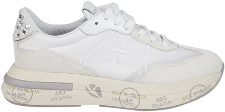 Witte Cassie Sneakers Premiata , White , Dames - 41 Eu,37 Eu,40 Eu,39 Eu,36 Eu,38 EU