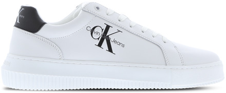 Witte casual leren sneakers oor heren Calvin Klein Jeans , White , Heren - 43 Eu,41 Eu,45 Eu,44 Eu,42 EU