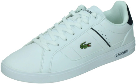 Witte casual leren sneakers voor heren Lacoste , White , Heren - 41 1/2 Eu,43 Eu,40 1/2 Eu,43 1/2 Eu,42 Eu,44 1/2 EU