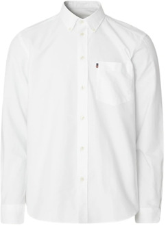Witte Casual Oxford Button-Down Overhemd Lexington , White , Heren - 2Xl,Xl,L,M,S