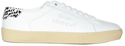 Witte Court Sl/06 Sneakers Saint Laurent , White , Heren - 41 1/2 Eu,41 Eu,42 EU