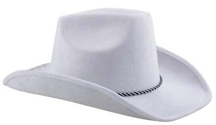 Witte Cowboyhoed Fluweel Goodwin Wit - Transparant