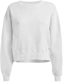 Witte Crewneck Sweatshirt Deha , White , Dames - L,M,S,Xs