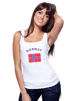 Witte dames tanktop noorwegen s