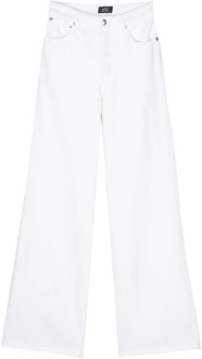 Witte Denim Jeans A.p.c. , White , Dames - W28,W27