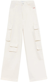 Witte Denim Jeans Amish , White , Dames - W25,W27