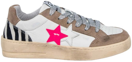 Witte en Tortora Sneakers New Star 2Star , Multicolor , Dames - 36 Eu,40 Eu,39 Eu,38 Eu,37 Eu,41 EU
