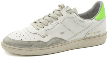 Witte Fluogroene Sneakers voor Dames Hidnander , White , Dames - 40 Eu,37 Eu,39 Eu,36 Eu,41 Eu,38 EU