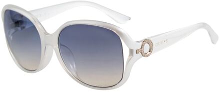 Witte Geïnjecteerde Zonnebril - One Size