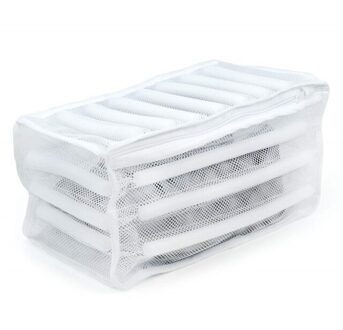 Witte Gewatteerde Wasserij Netto Waszak Voor Beschermen Trainers En Schoenen In De Wasmachine Schoenen Wassen En Drogen tas