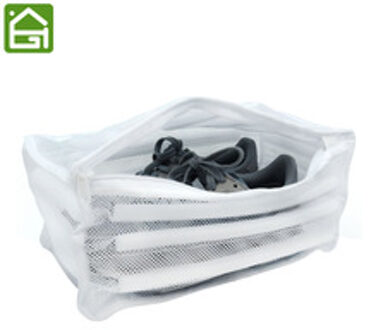 Witte Gewatteerde Wasserij Netto Waszak Voor Beschermen Trainers En Schoenen In De Wasmachine