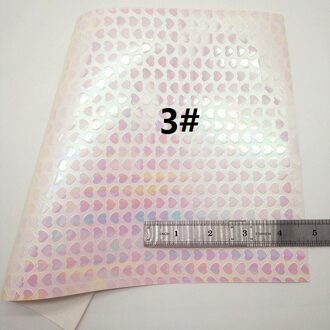 Witte Glitter Leer, Bloemen Gedrukt Glitter Leer, harten Reliëf Faux Stof Voor Boog A4 21X29Cm Twinkling Ming KM151 3