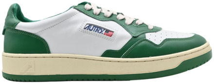 Witte Groene Lage Top Sneakers Autry , Multicolor , Heren - 43 Eu,42 EU