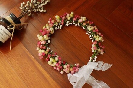 Witte Gypsophila Krans Bridal Headhand Accessoires Rood