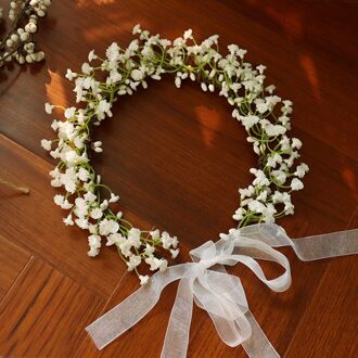Witte Gypsophila Krans Bridal Headhand Accessoires