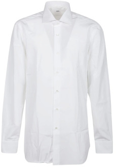 Witte Hals Shirt Barba Napoli , White , Heren - 3XL