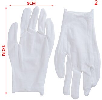 Witte Handschoenen Volledige Vinger Mannen Vrouwen Obers/Drivers/Sieraden/Werknemers Wanten Zweet Absorptie Handschoenen Handen protector 2