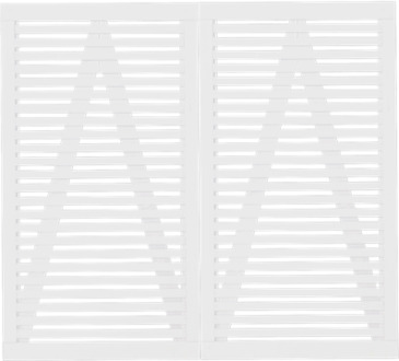 Witte Houten Dubbele Tuindeur Tokyo 200 x 180 CM Black