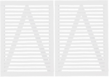 Witte Houten Dubbele Tuinpoort Tokyo 200 x 140 CM Black