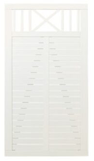 Witte Houten Tuindeur Nostalgi 100 x 180 CM Black