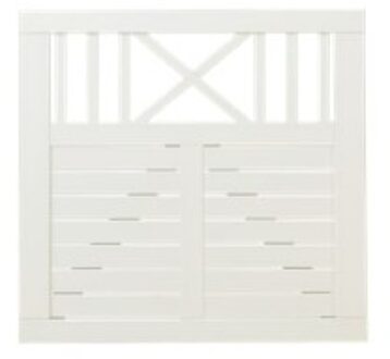 Witte Houten Tuinpoort Nostalgi 100 x 95 CM Black