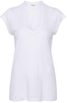 Witte IJs T-Shirt Zankou Model Isabel Marant Étoile , White , Dames - L,S
