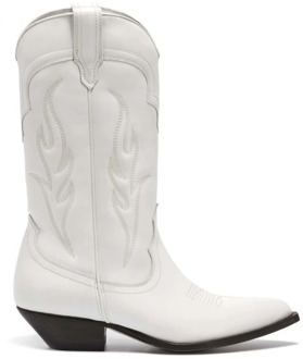 Witte kalfsleren cowboy laarzen met borduurwerk Sonora , White , Dames - 38 Eu,35 Eu,36 Eu,37 Eu,40 Eu,41 EU