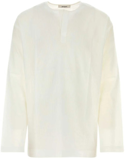 Witte Katoenen Amelie T-Shirt Gimaguas , White , Heren - M