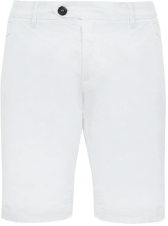 Witte Katoenen Bermuda Shorts Slim Fit Roy Roger's , White , Heren - W31,W34,W33,W29,W32,W38,W36,W40,W35,W30