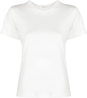 Witte Katoenen Crew Neck T-Shirt The Row , White , Dames - L,M,Xs