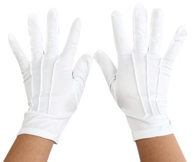 Witte Katoenen Handschoenen Wasbare Handen Bescherming Katoenen Witte Handschoenen Voor Man En Vrouw Lente Herfst Winter