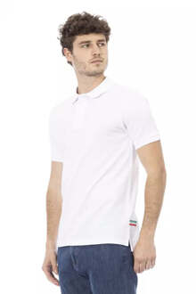 Witte Katoenen Heren Polo Shirt - maat