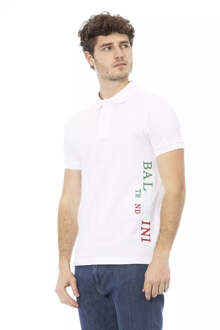 Witte Katoenen Heren Poloshirt - maat M