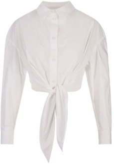 Witte Katoenen Klassieke Kraag Shirt Alessandro Enriquez , White , Dames - S,Xs,2Xs