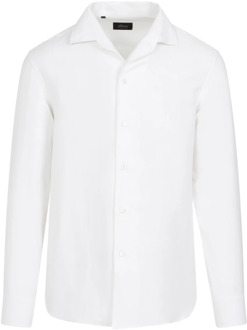 Witte Katoenen Overhemd Klassieke Stijl Brioni , White , Heren - M,S