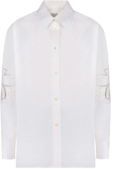 Witte Katoenen Overhemd Lange Mouw PS By Paul Smith , White , Dames - Xl,L,M
