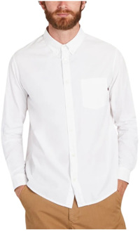 Witte Katoenen Overhemd met Amerikaanse Kraag A.p.c. , White , Heren - L,M,S