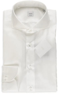 Witte Katoenen Overhemd met Kraag en Lange Mouwen Càrrel , White , Heren - S