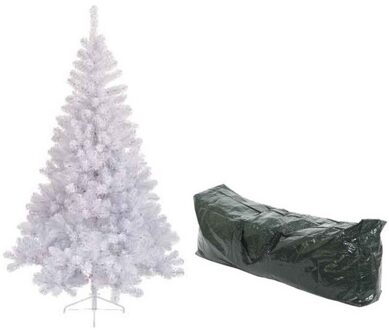 Witte Kerst kunstboom Imperial Pine 210 cm - Kunstkerstboom