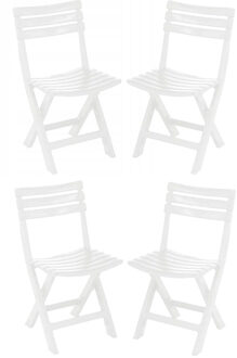 Witte klapstoelen 4 stuks - Action products